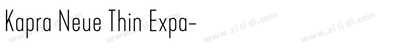Kapra Neue Thin Expa字体转换